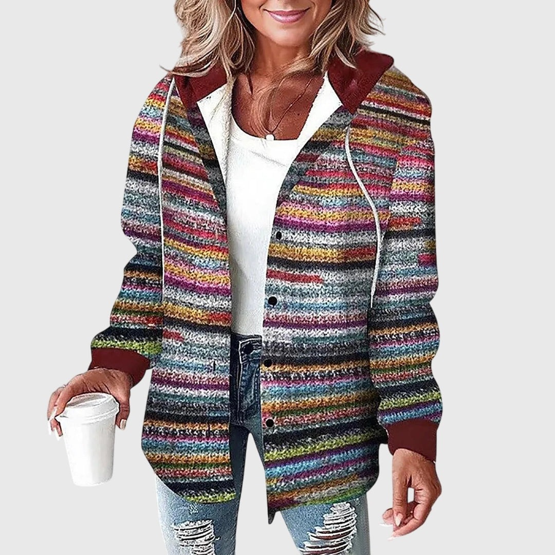 Martina | Women’s Mesh Button Placket Jacket All-Day Comfort