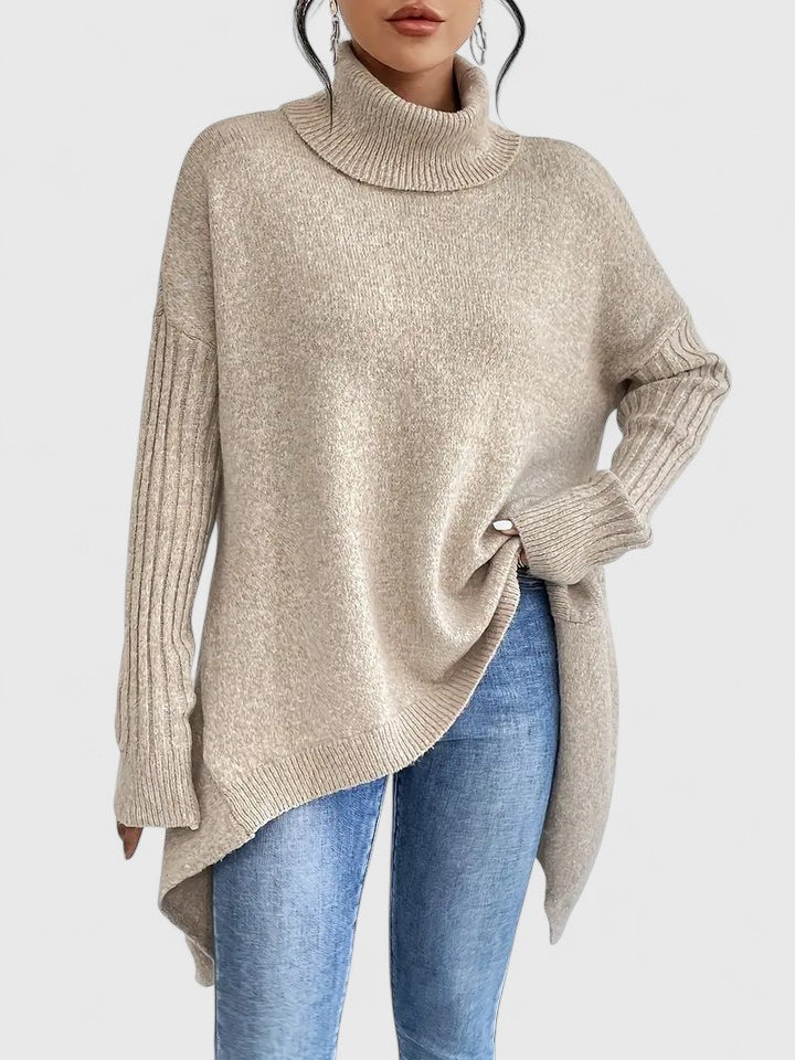 Women’s Comfortable Sweater with Turtleneck