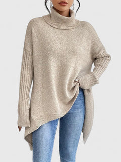 Women’s Comfortable Sweater with Turtleneck