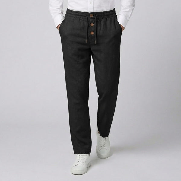 Men's Slim-Fit Linen-Blend Pants | Olamil