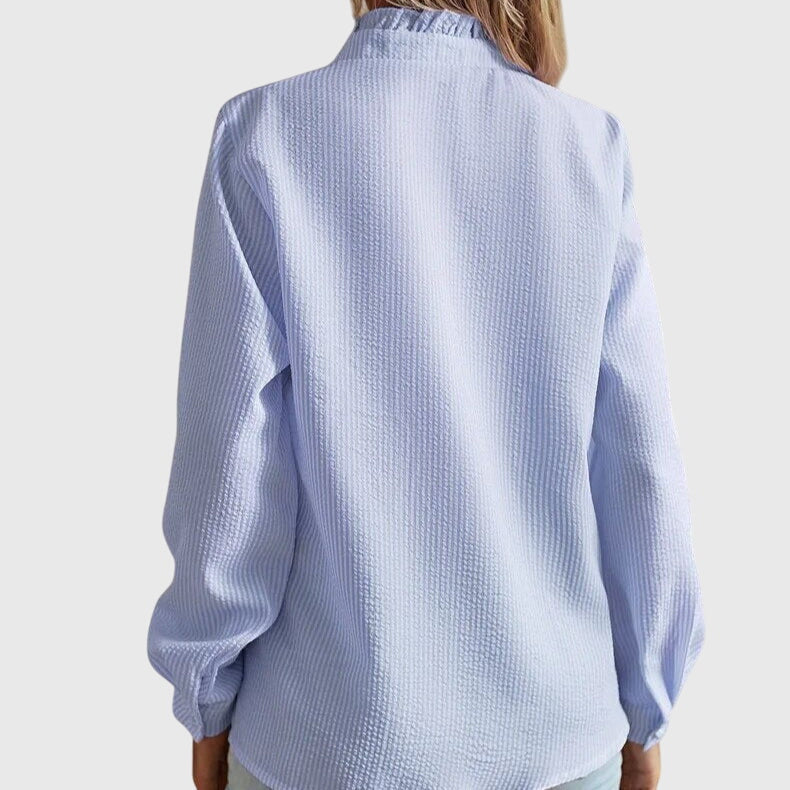 Kaitlyn | Women’s Elegant Blouse with Ruffle Front