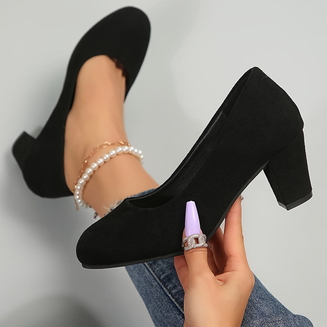 Women’s Orthopedic Heels with Stable Block Support