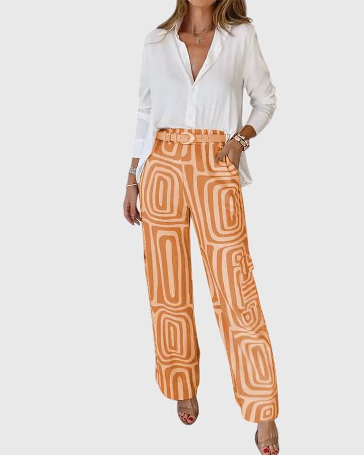Women’s Stylish Pants with Free Blouse