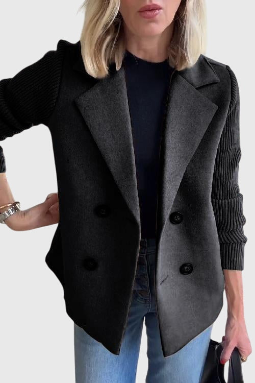 Women’s Elegant Blazer with Double-Breasted Closure