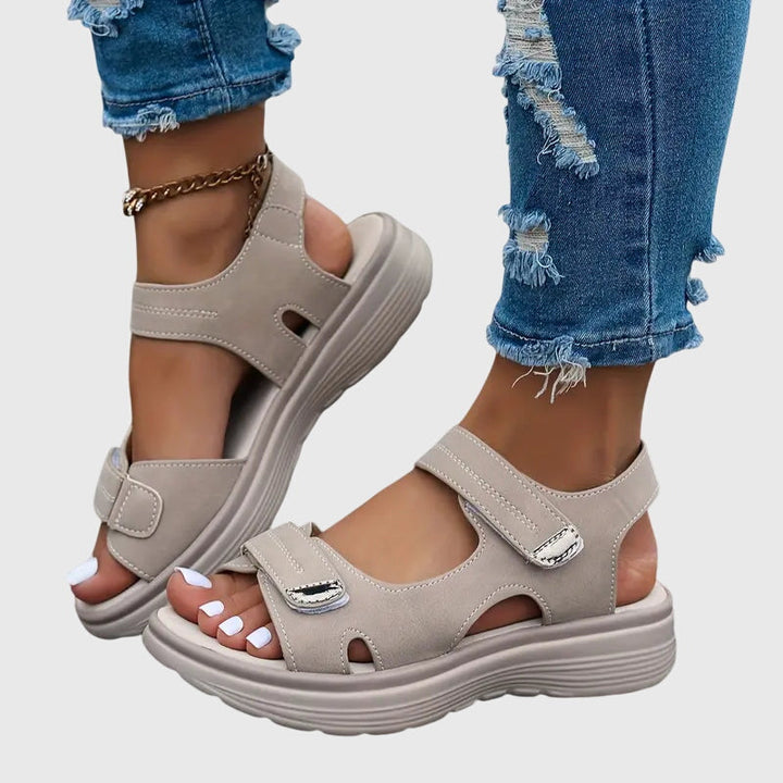 Women's Orthopedic Walking Sandals with Arch Support – Comfortable Sporty Platform Sandals