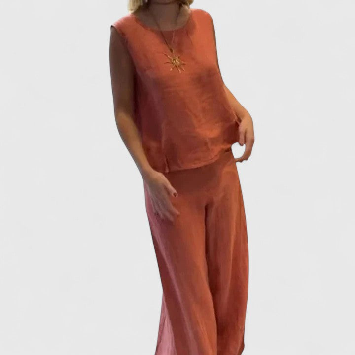 Women’s Elegant Two-Piece Set with Pockets