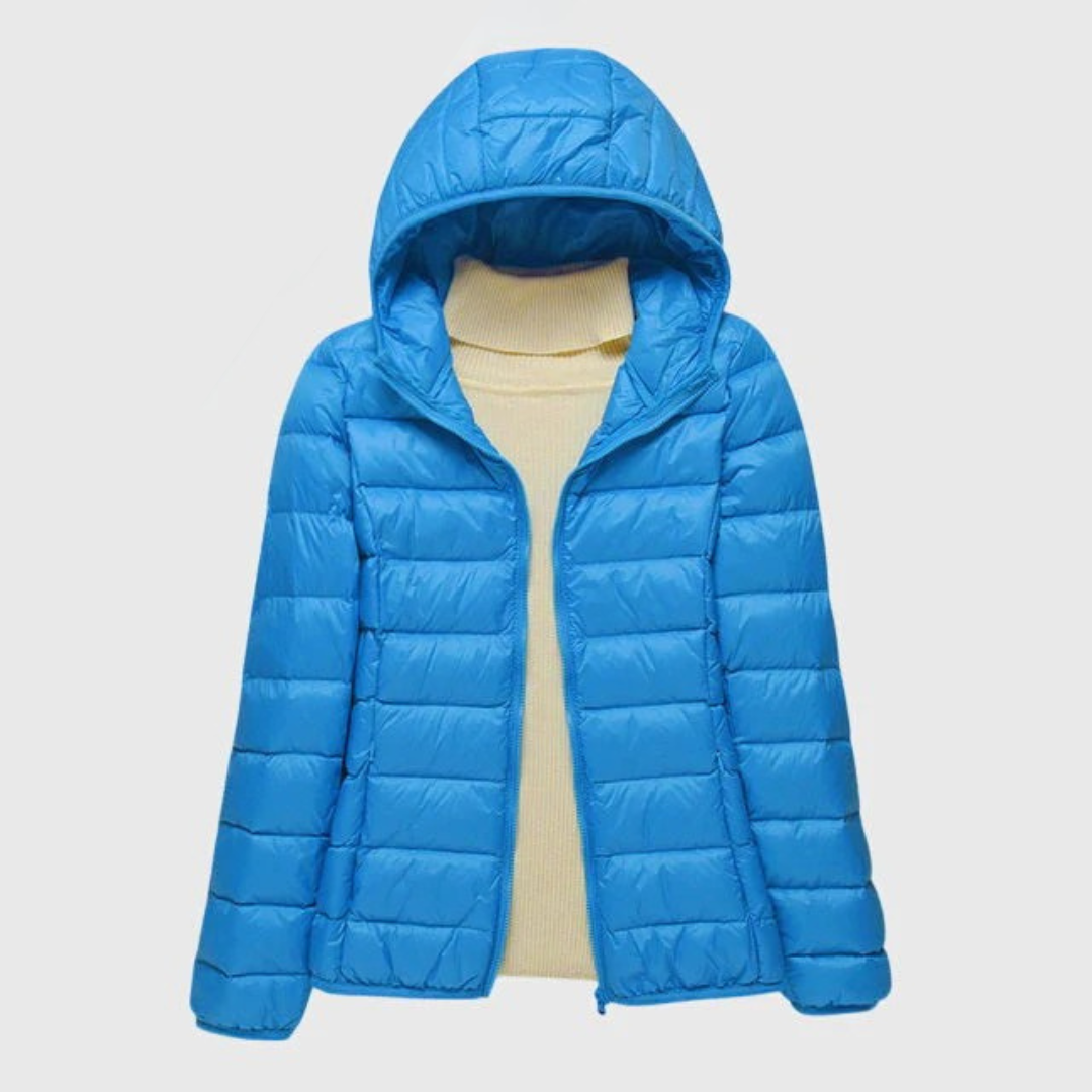 Women’s Ultra-Light Quilted Jacket with Windproof Waterproof