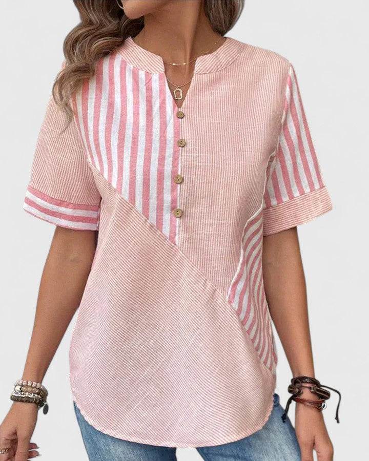 Women’s Sophisticated Blouse with Stripes