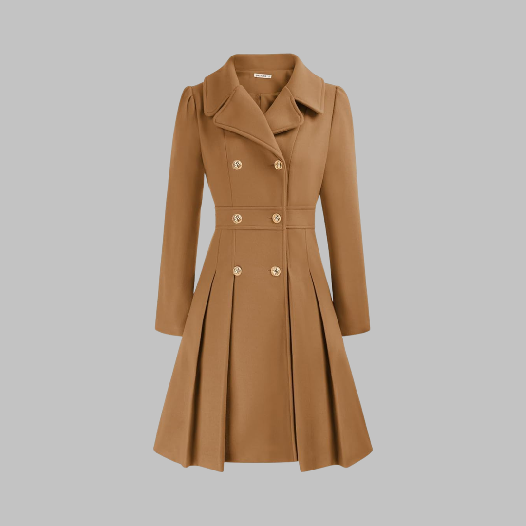 Women’s Double Button Long Sleeve Coat