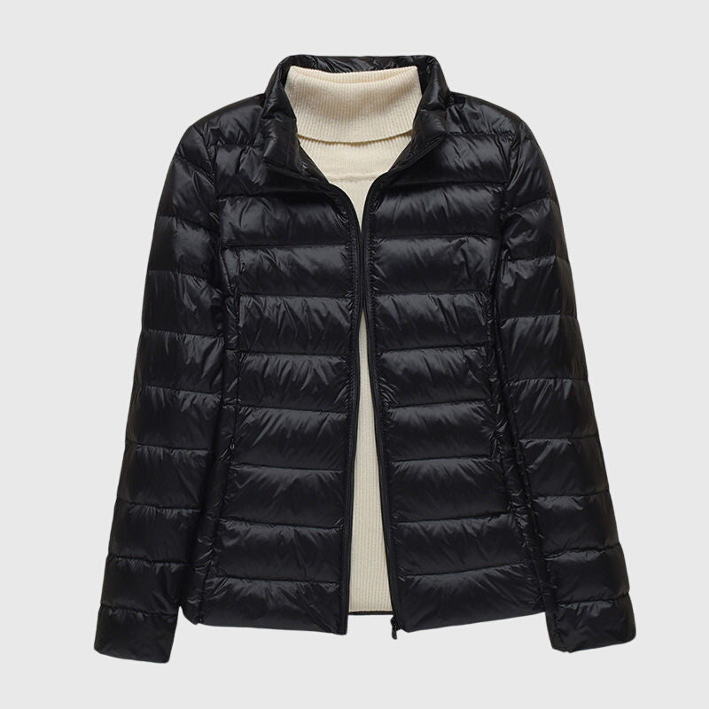 Women’s Ultra-Light Quilted Jacket with Windproof Waterproof