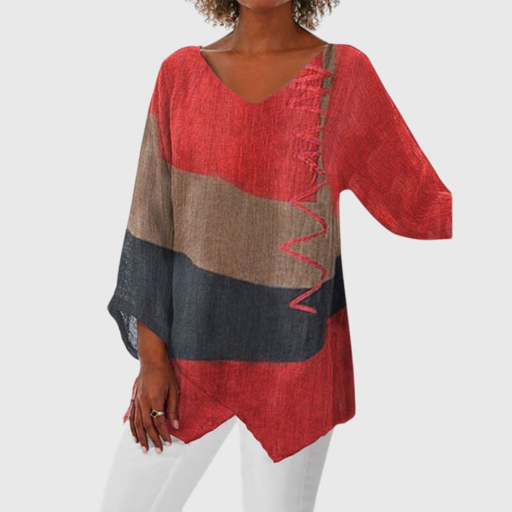 Nena |  Women’s Flattering Top with Unique Print