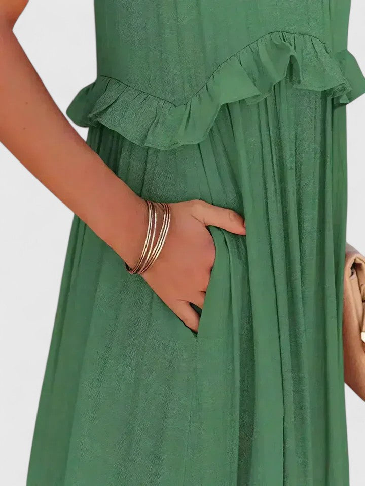 Women’s Elegant Dress with Ruffle Details