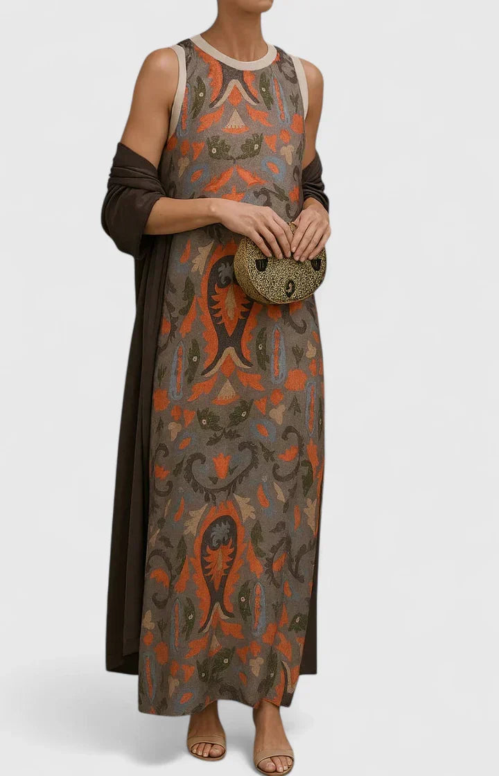 Women’s Elegant Dress with Stole Included