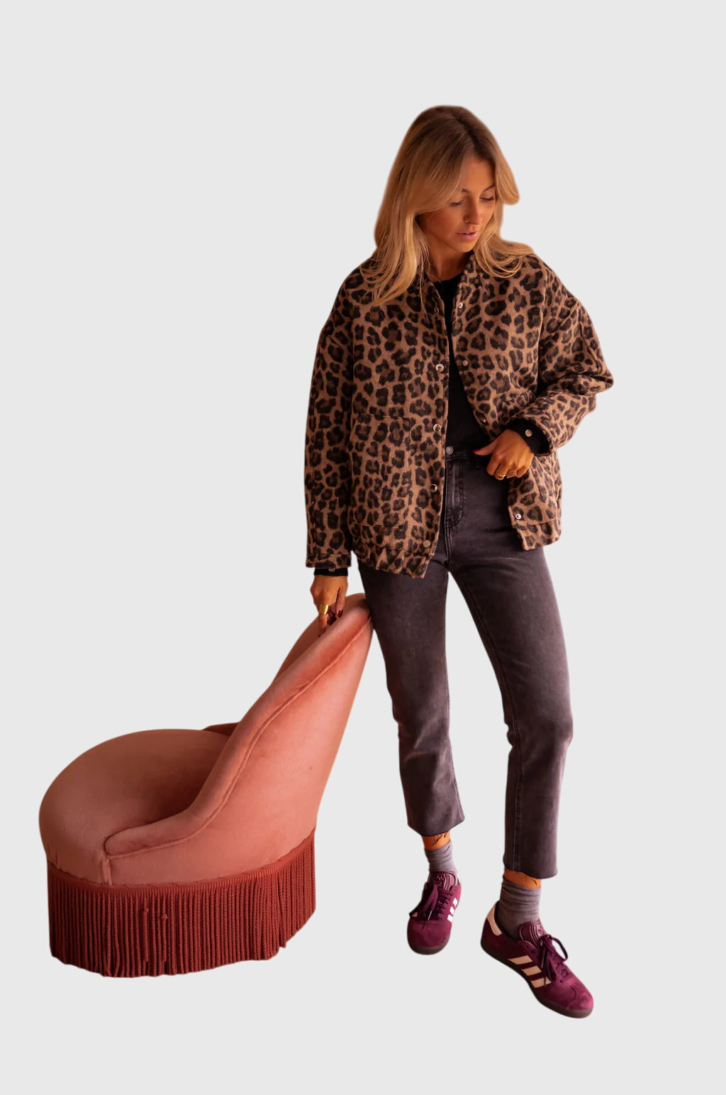 Elodie | Women’s Leopard Print Jacket with Button Front