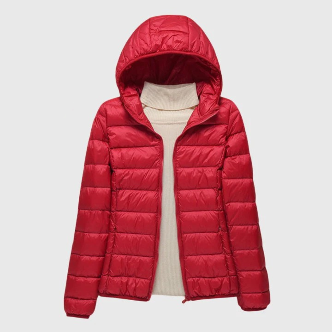 Women’s Ultra-Light Quilted Jacket with Windproof Waterproof
