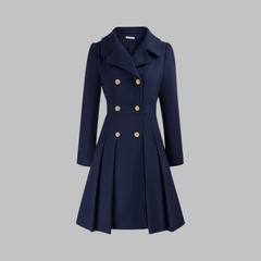 Women’s Double Button Long Sleeve Coat