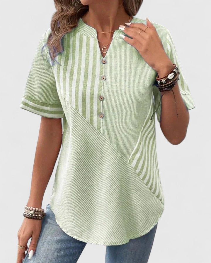 Women’s Sophisticated Blouse with Stripes