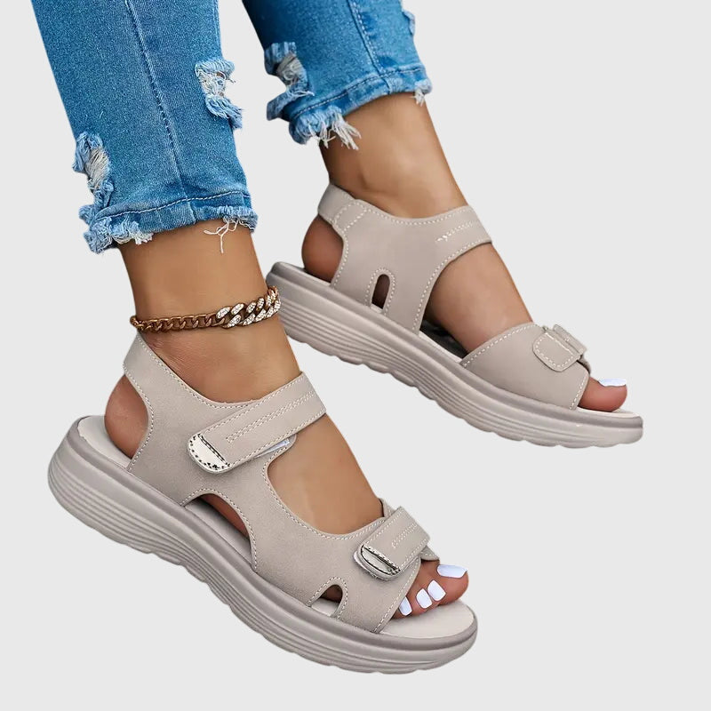 Women's Orthopedic Walking Sandals with Arch Support – Comfortable Sporty Platform Sandals