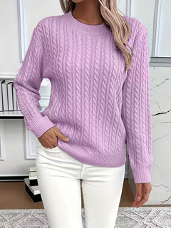 Women’s Cable Knit Sweater with All-Day Comfort