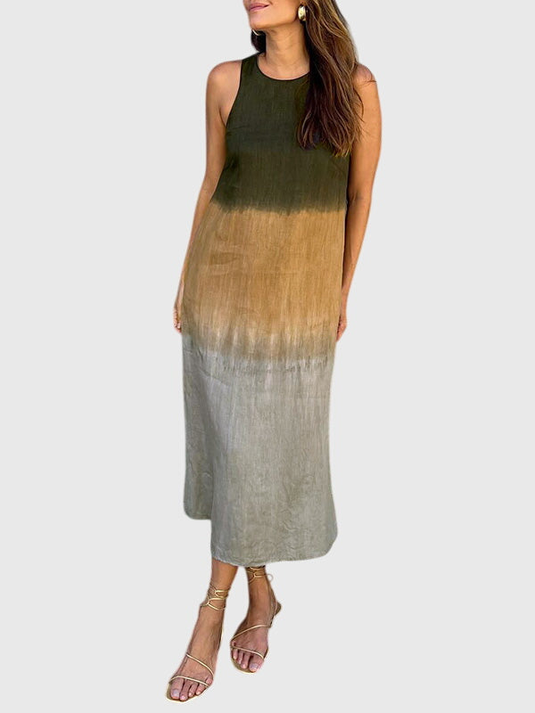 Mira | Women’s Gradient Print Dress with Loose Fit