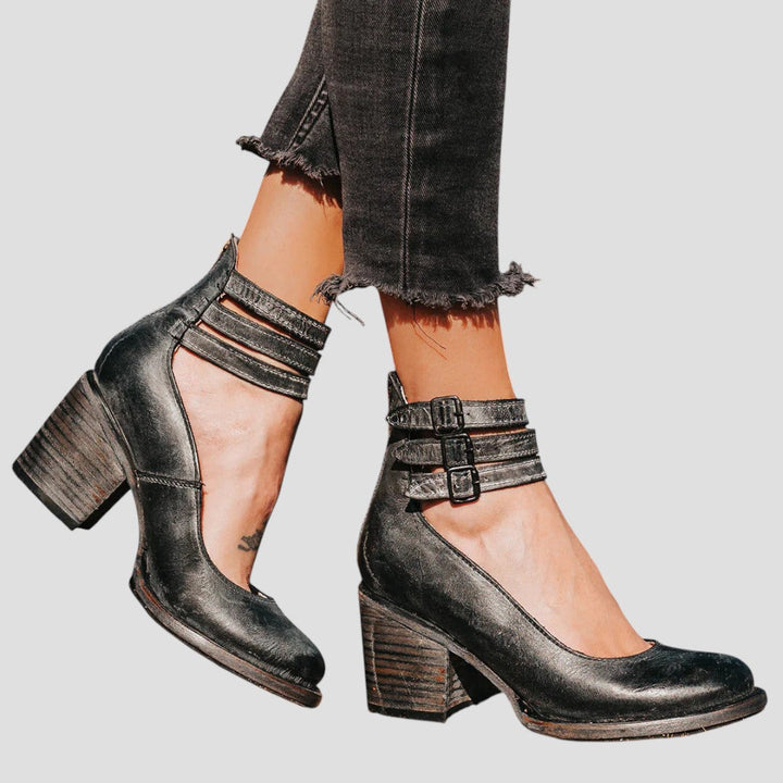 Kwani | Women’s Stylish Boots with Double Ankle Straps