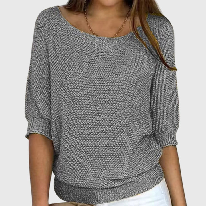 Women’s Textured Knit Sweater - Relaxed Fit