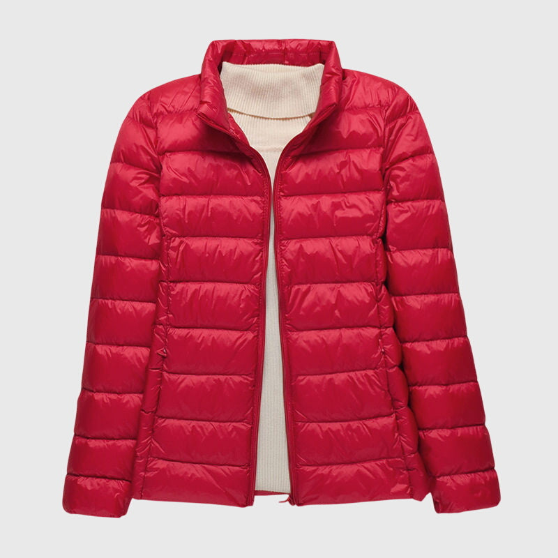 Women’s Ultra-Light Quilted Jacket with Windproof Waterproof