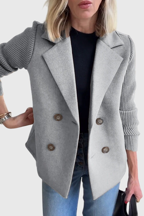 Women’s Elegant Blazer with Double-Breasted Closure
