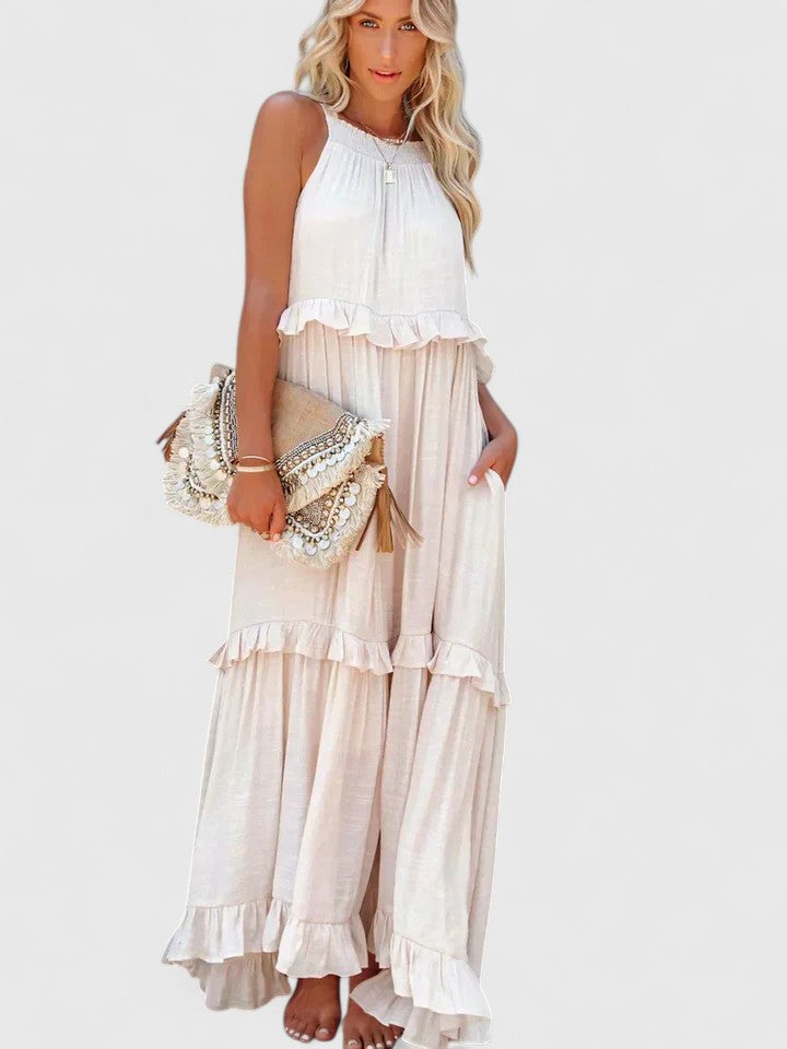Women’s Elegant Dress with Ruffle Details