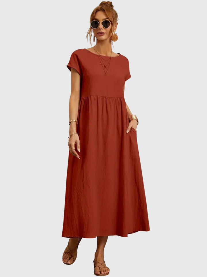 Giselle | Women’s Casual Pocket Dress with Relaxed Silhouette