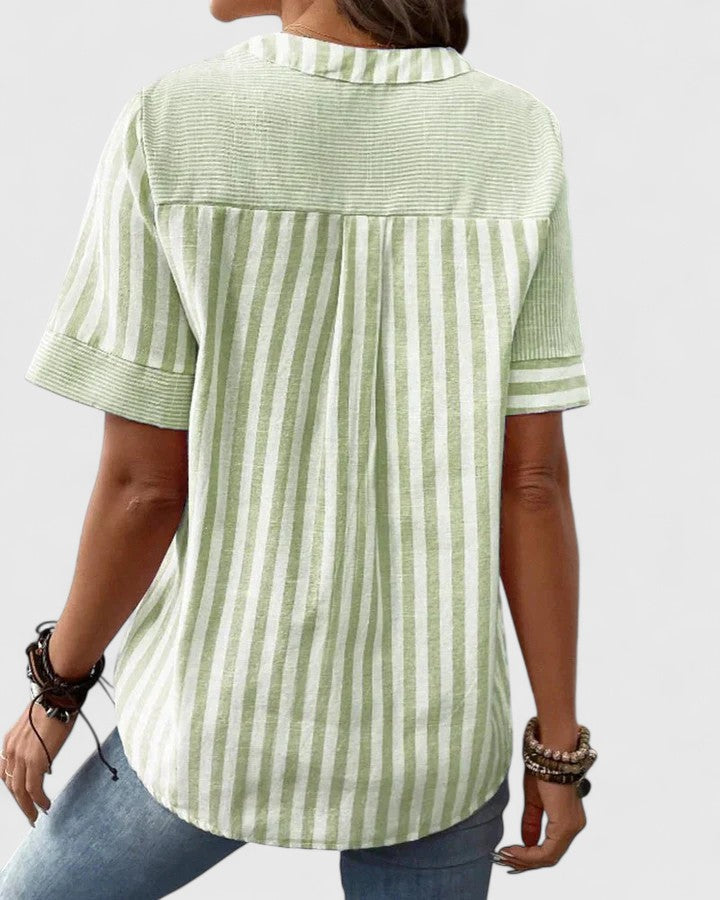 Women’s Sophisticated Blouse with Stripes