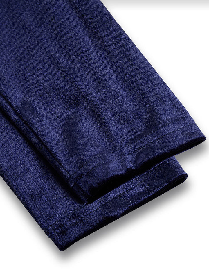 Women’s Navy Midi Dress with Cinched Waist