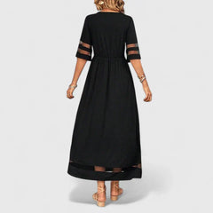 Women’s Elegant Midi Dress with Empire Waist