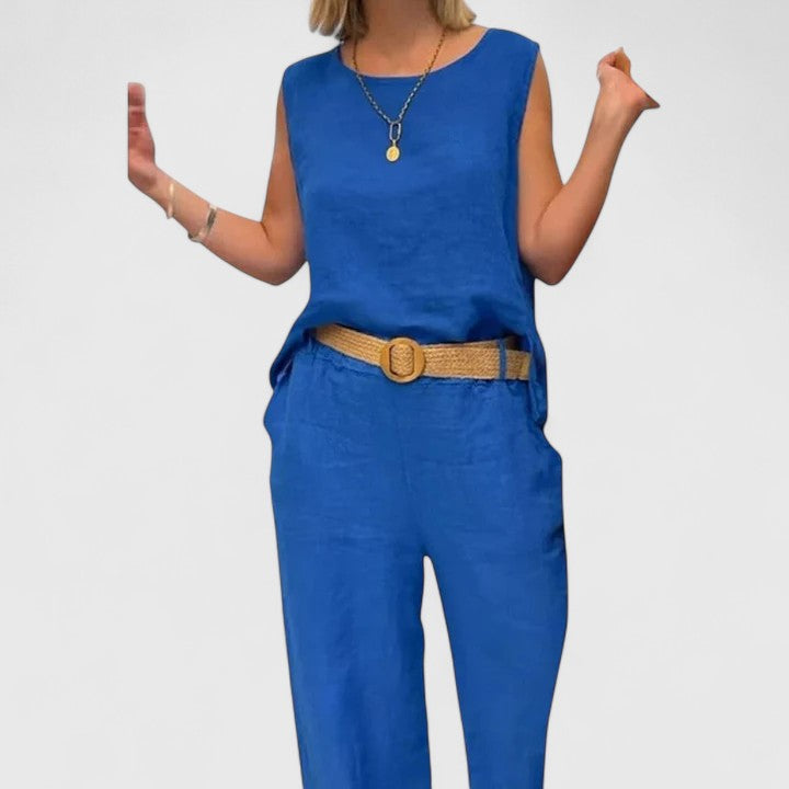 Women’s Elegant Two-Piece Set with Pockets