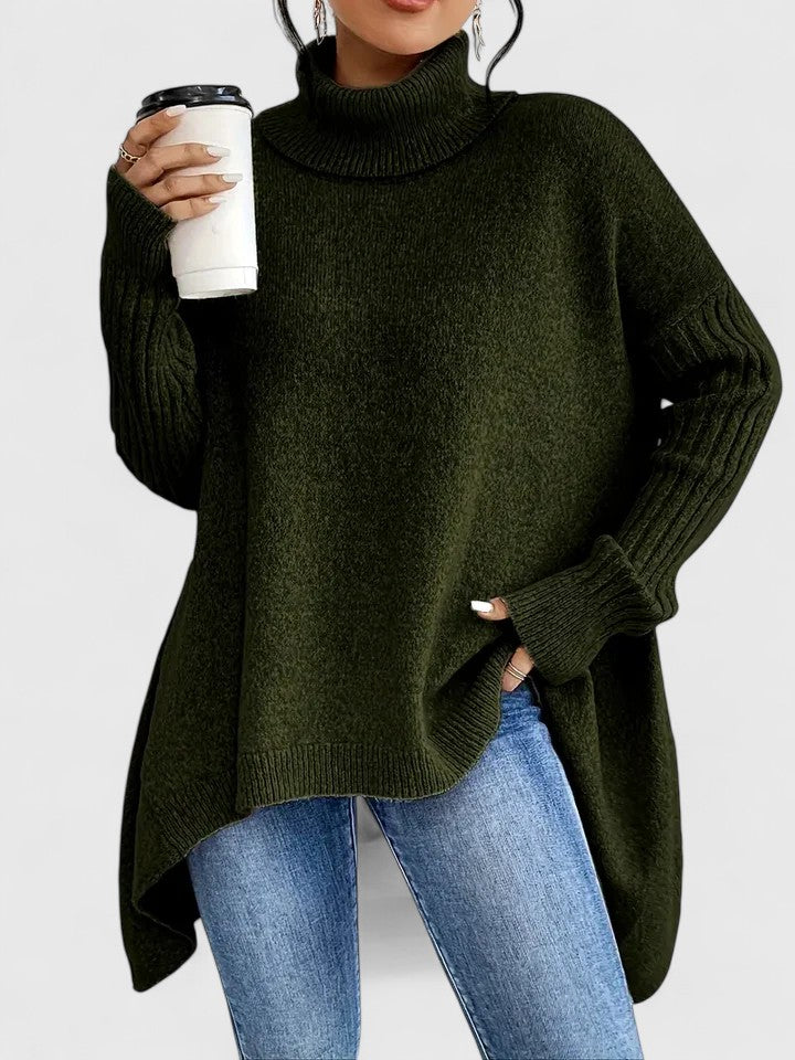 Women’s Comfortable Sweater with Turtleneck