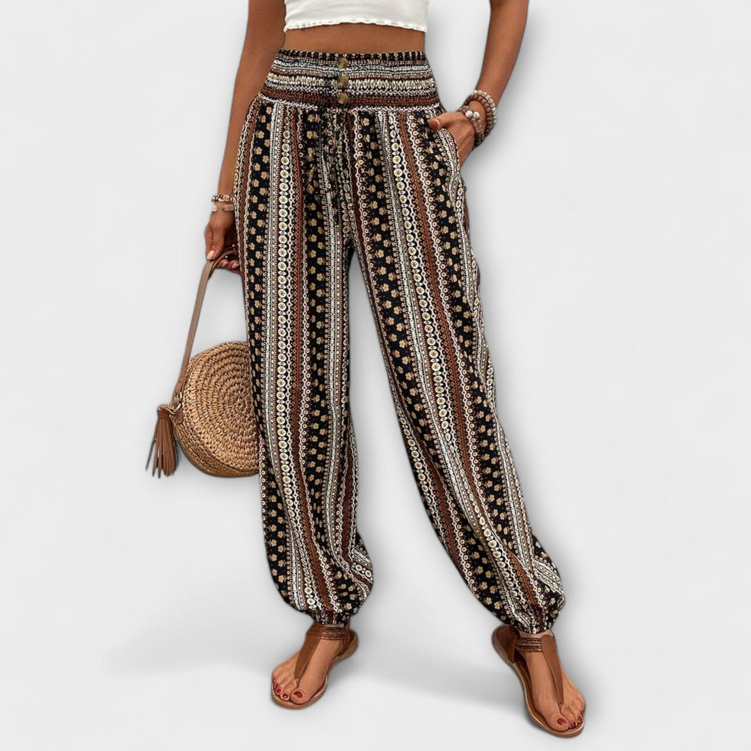 Women’s Pants with Ethnic Graphic
