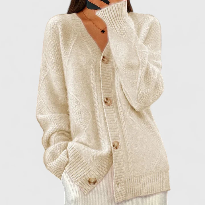 Women’s Comfortable Cardigan with V-Neck