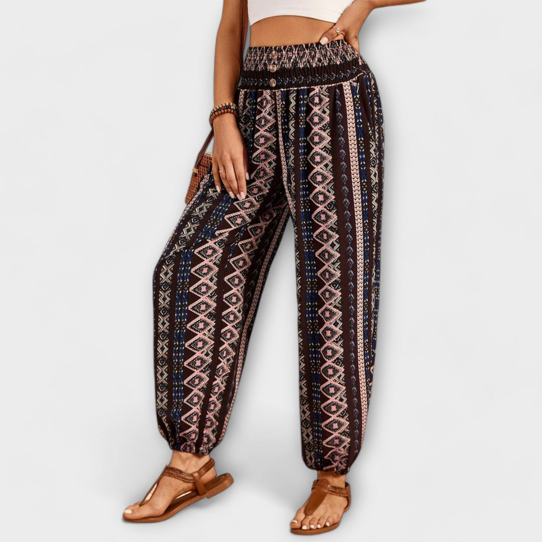Women’s Pants with Ethnic Graphic