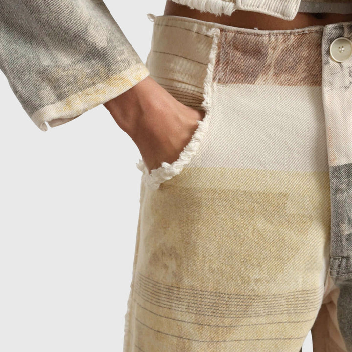 Alma | Women’s Wide Jeans with Raw Cut Hem