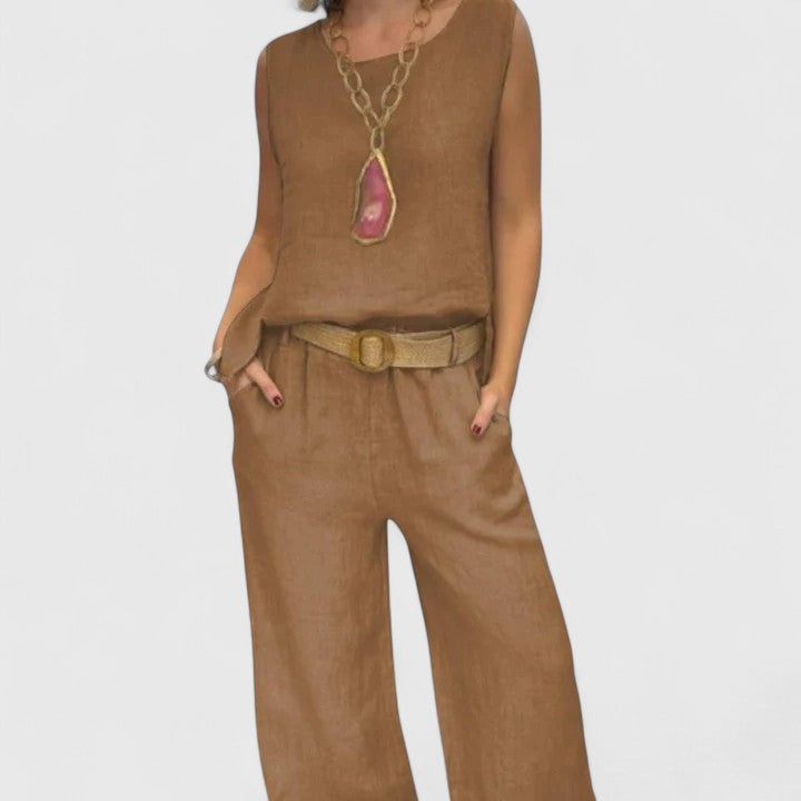 Women’s Elegant Two-Piece Set with Pockets