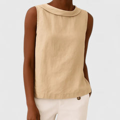 Women’s Elegant Top with Roll Collar