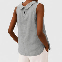 Women’s Elegant Top with Roll Collar