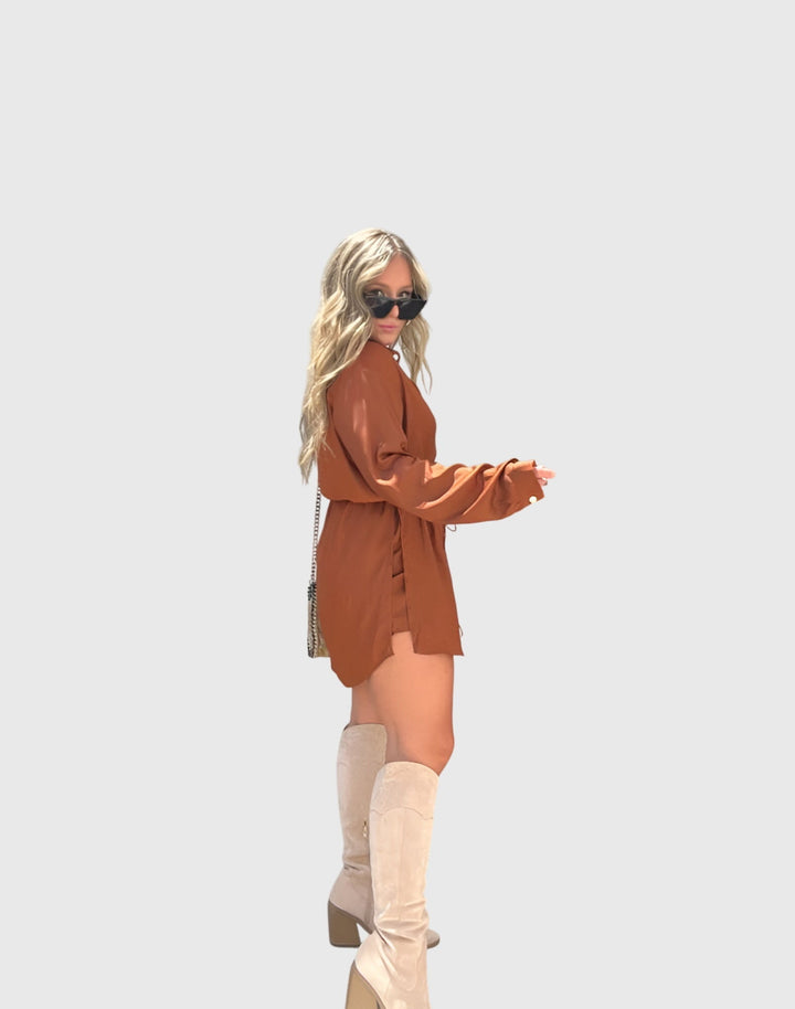 Women’s Romper Dress - Built-In Shorts