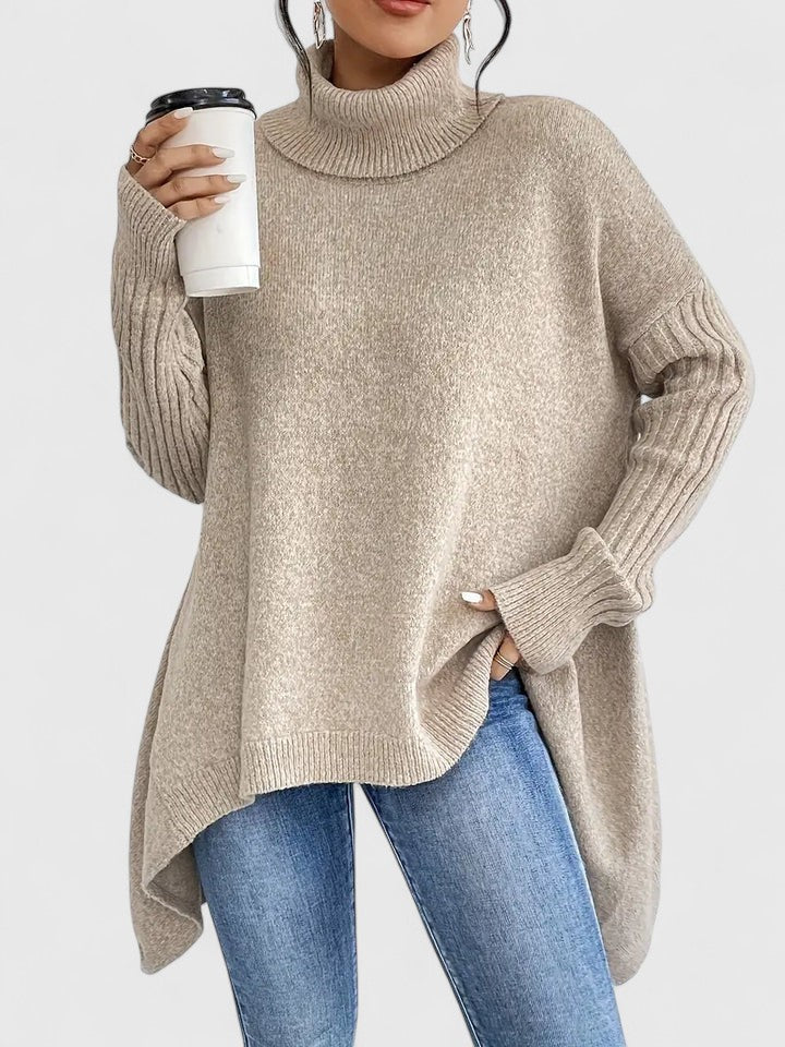 Women’s Comfortable Sweater with Turtleneck