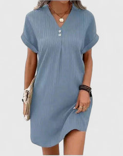 Women’s Draped Dress with Relaxed Fit