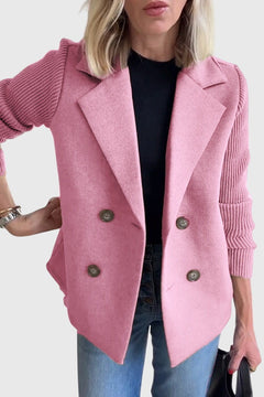 Women’s Elegant Blazer with Double-Breasted Closure