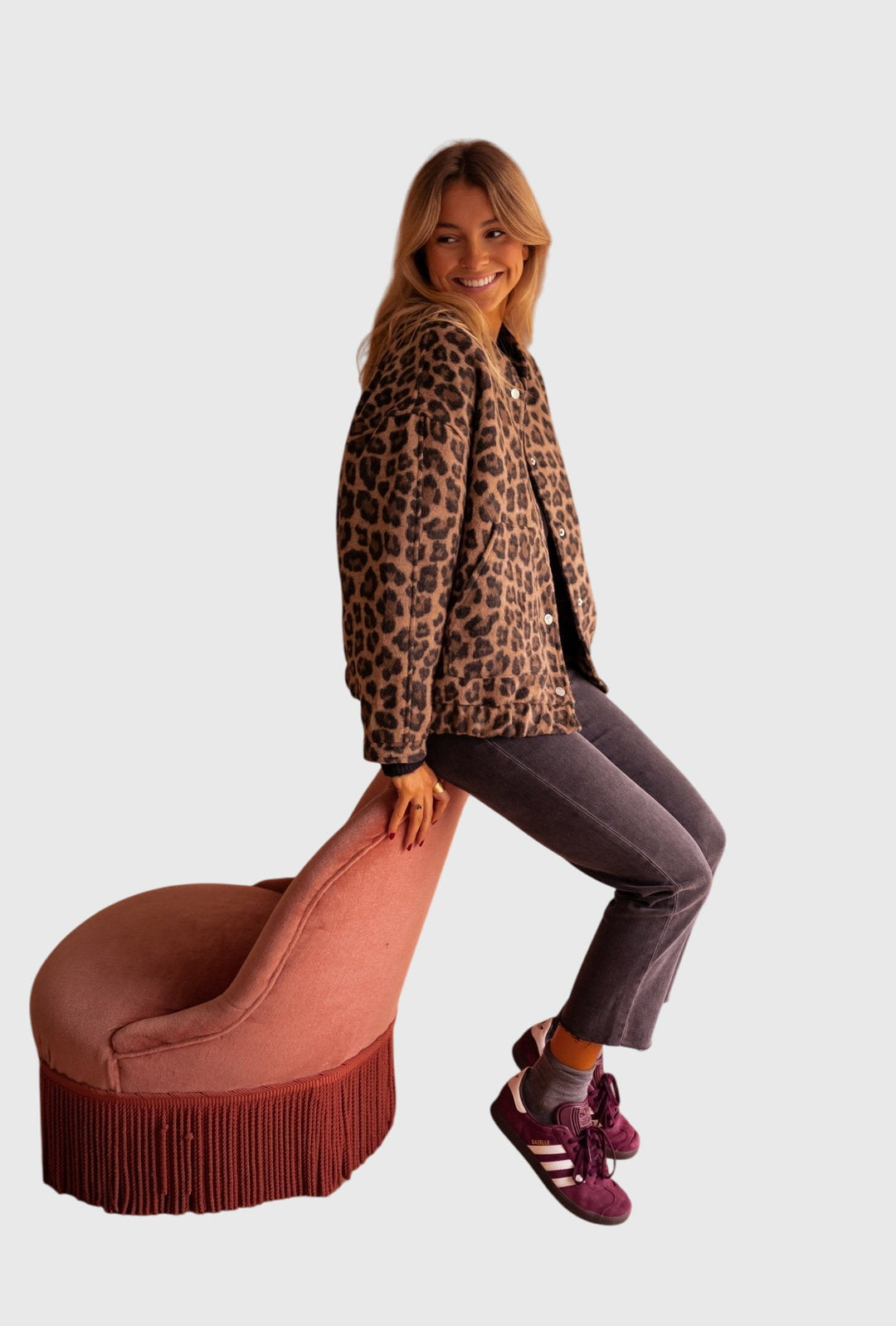 Elodie | Women’s Leopard Print Jacket with Button Front