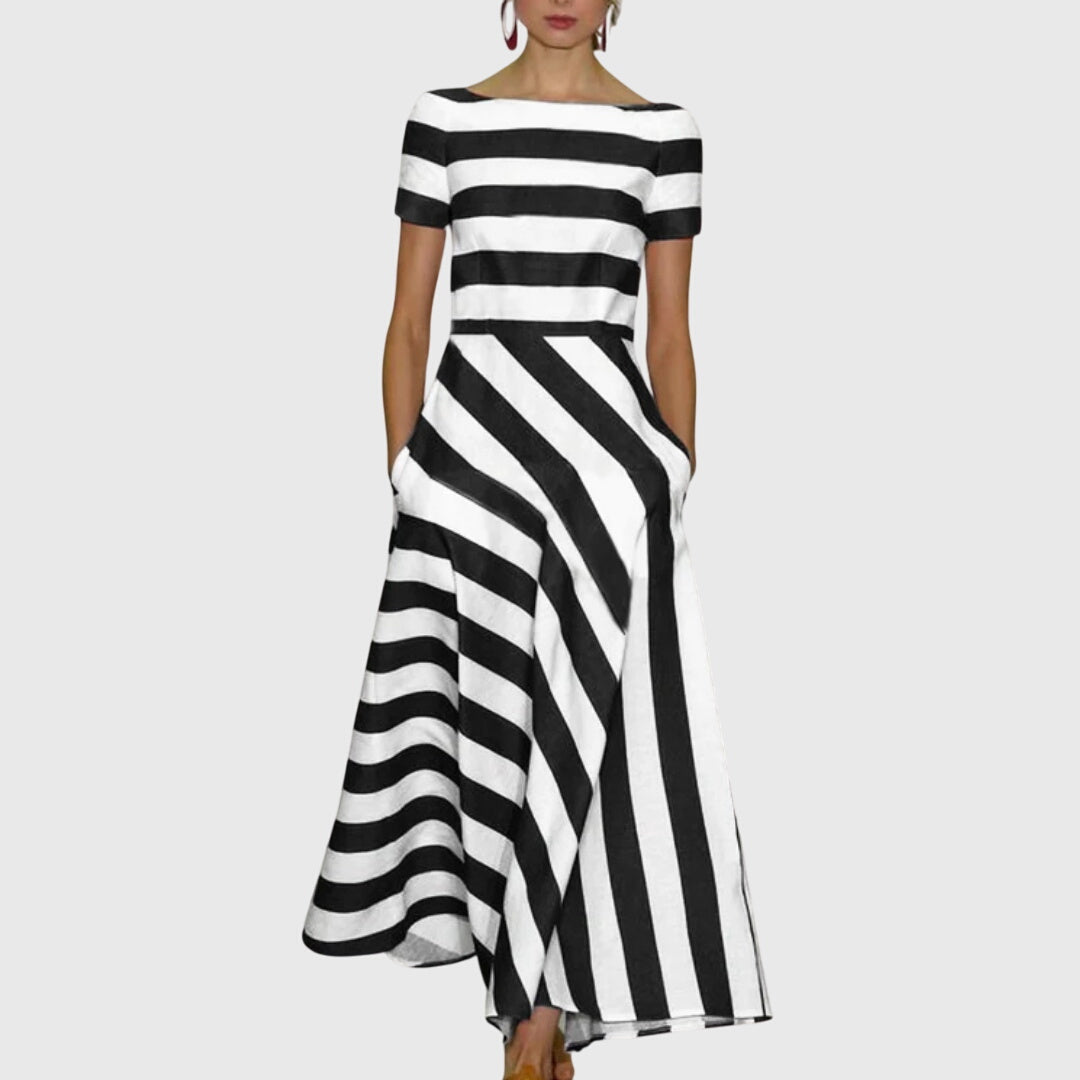 Carly | Women’s Striped Dress with Pockets