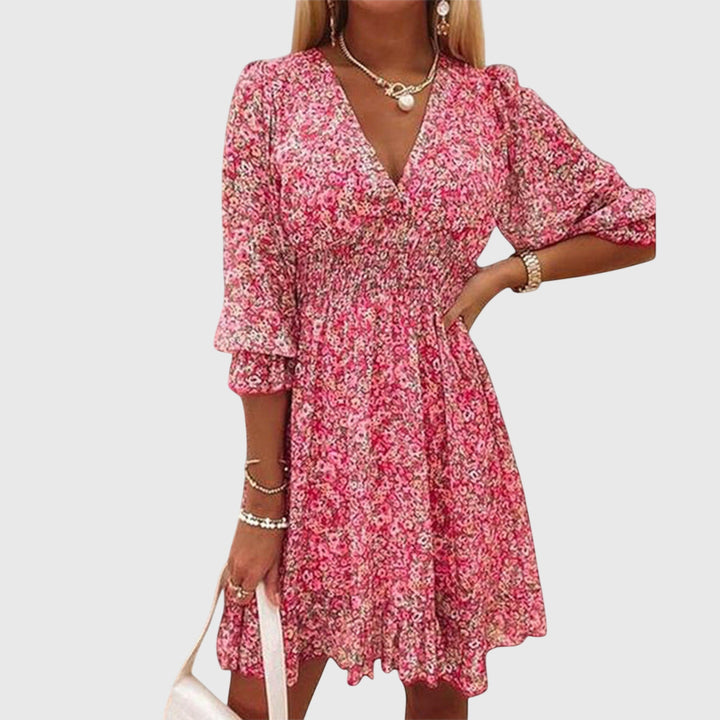 Women’s Floral Puff Sleeve Dress