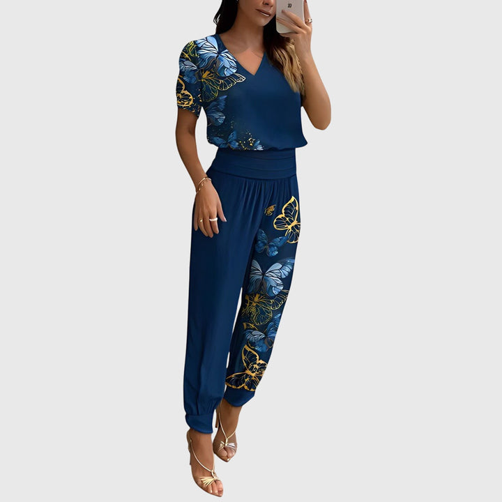 Women’s Blouse And Pants Set with Comfort